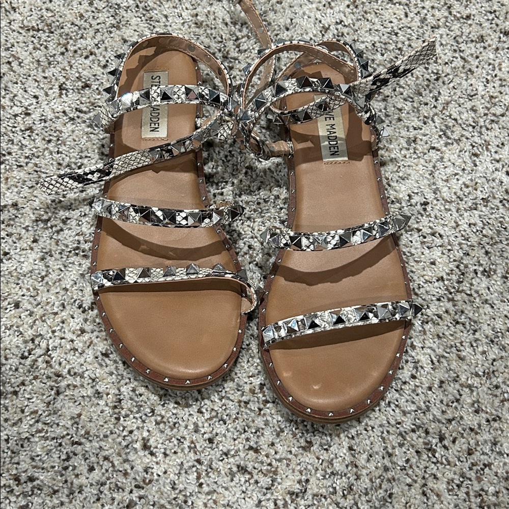 Steve Madden Snakeskin and Brown Women's Sandals
